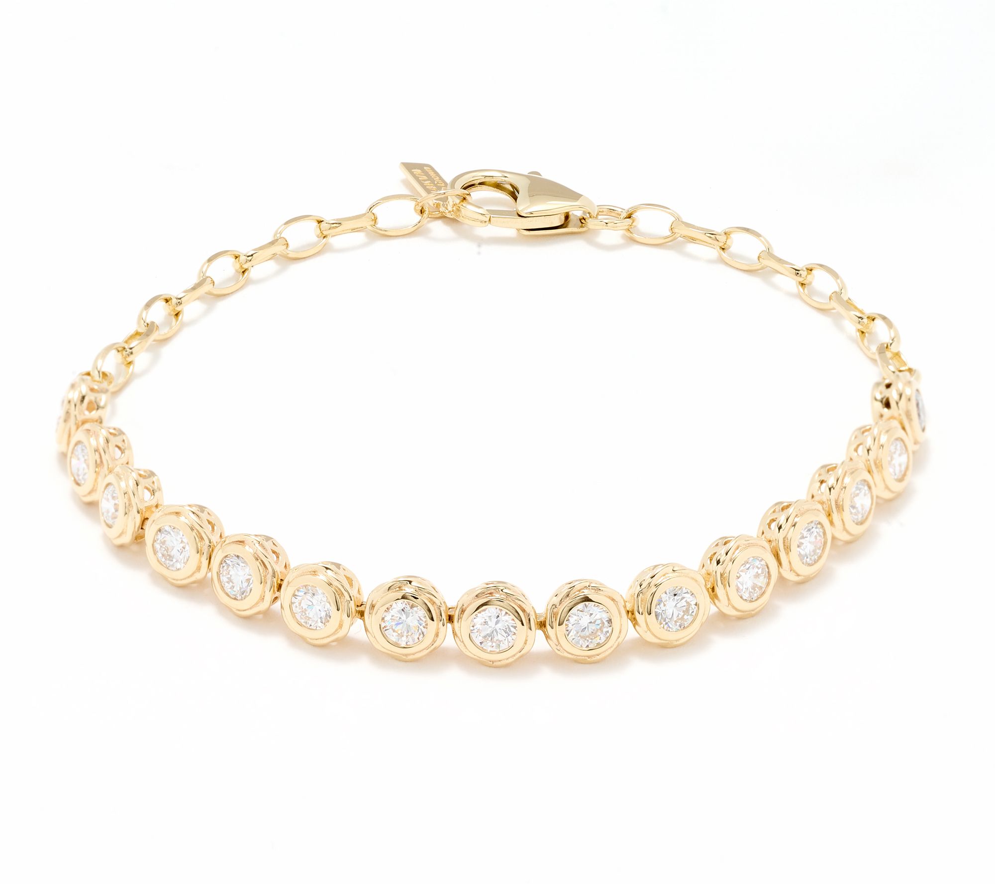 XO TACORI Lab Grown Diamond 2.25 cttw Round Bracelet, 14K