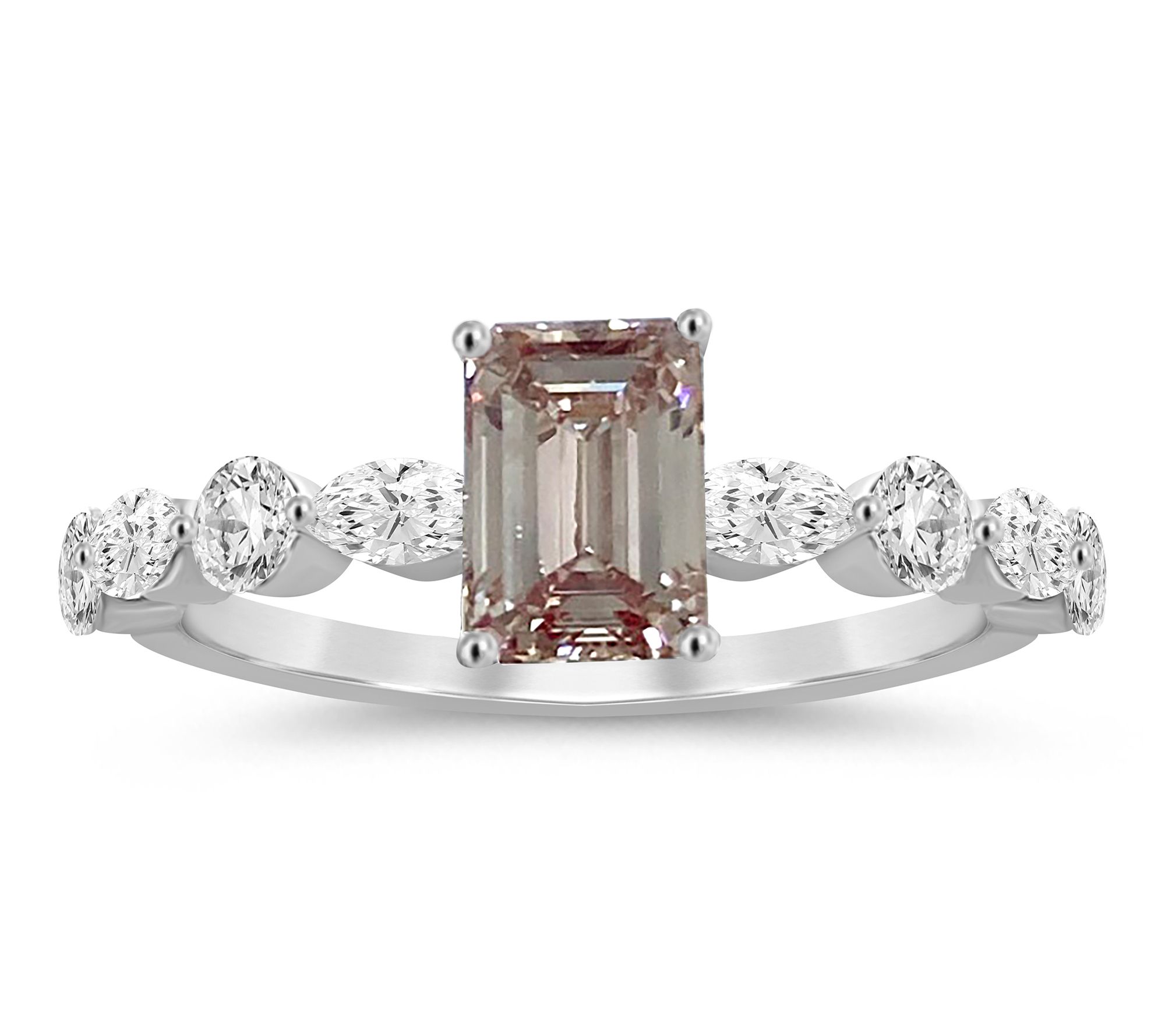 Fire Light 1.75 cttw Pink Lab Grown Diamond Ring, 14K Gold