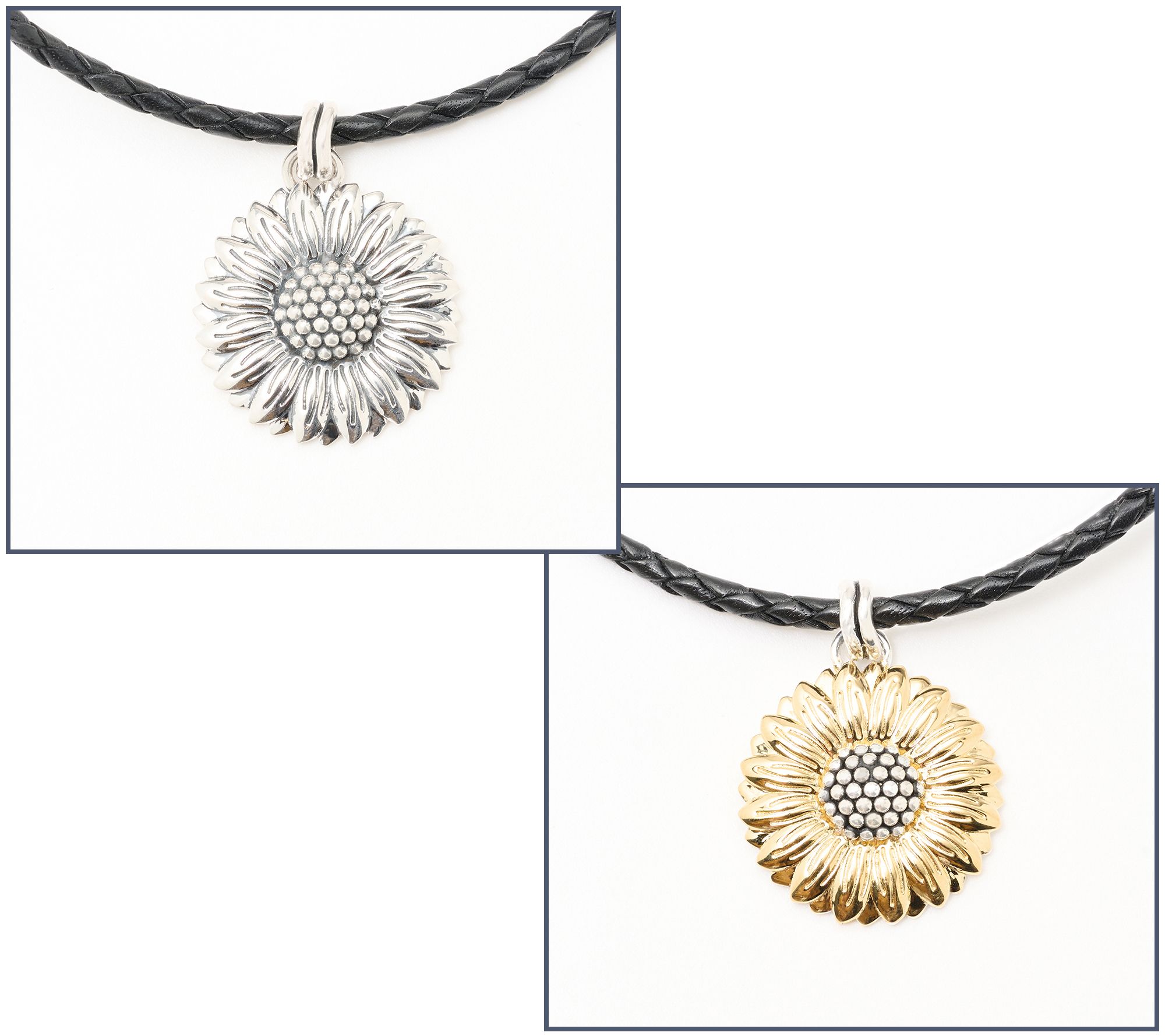 Christian James by Scott Grimes Sunflower 18" Necklace Light Ox/Two Tone