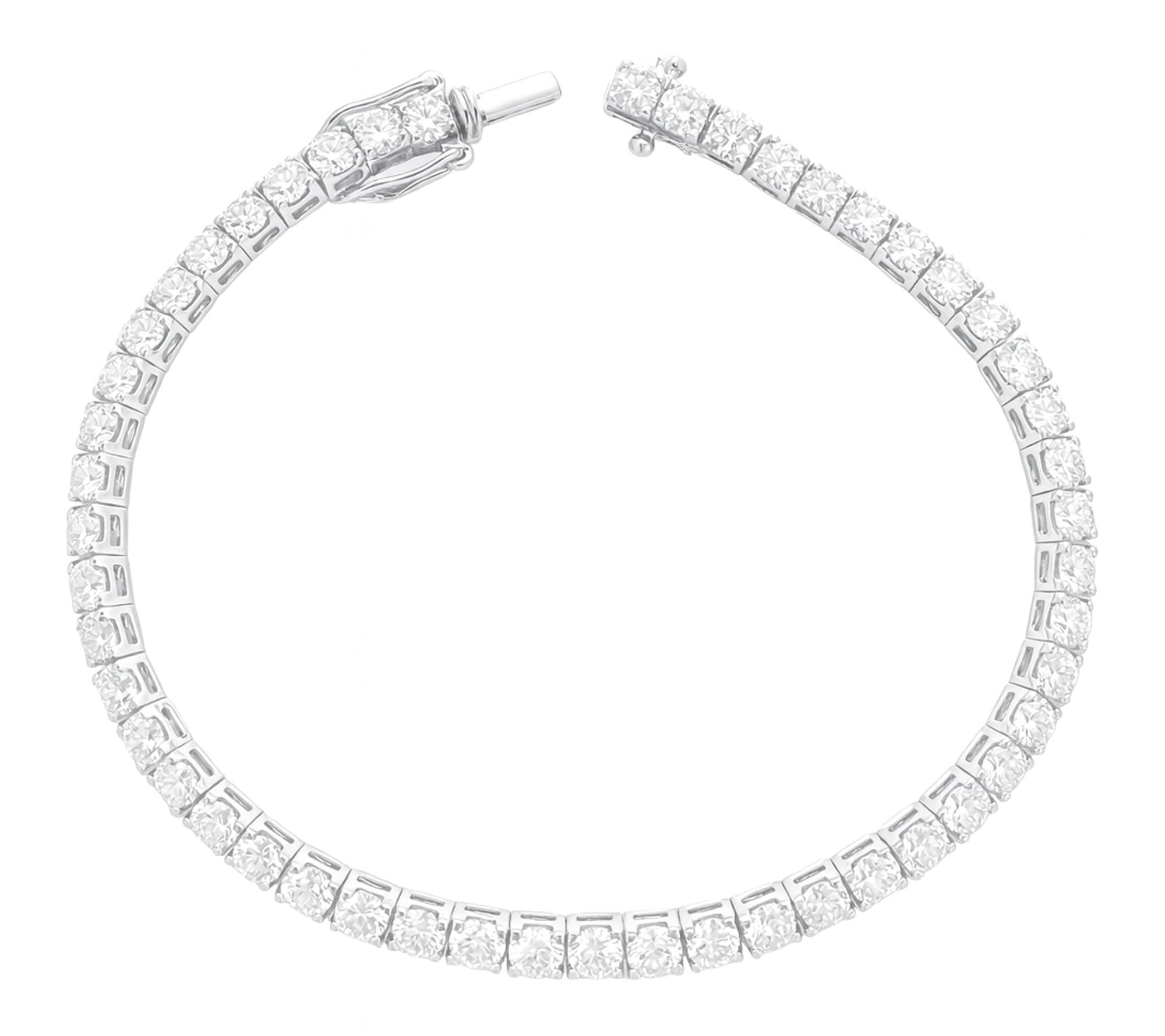 Fire Light 8.00 cttw Lab Grown Diamond Tennis Bracelet