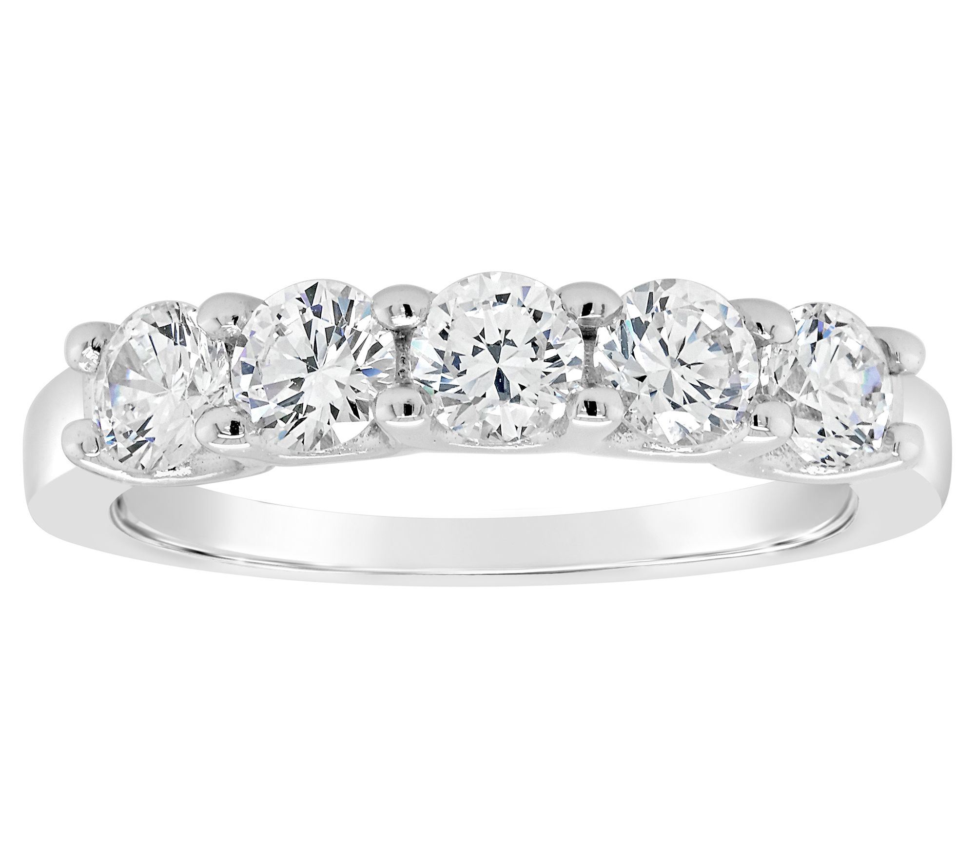 Affinity 14K Gold 1.20 cttw 5-Stone Diamond Band Ring
