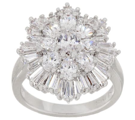 The Elizabeth Taylor 3.70cttw Simulated Diamond Cluster Ring - Page 1 ...