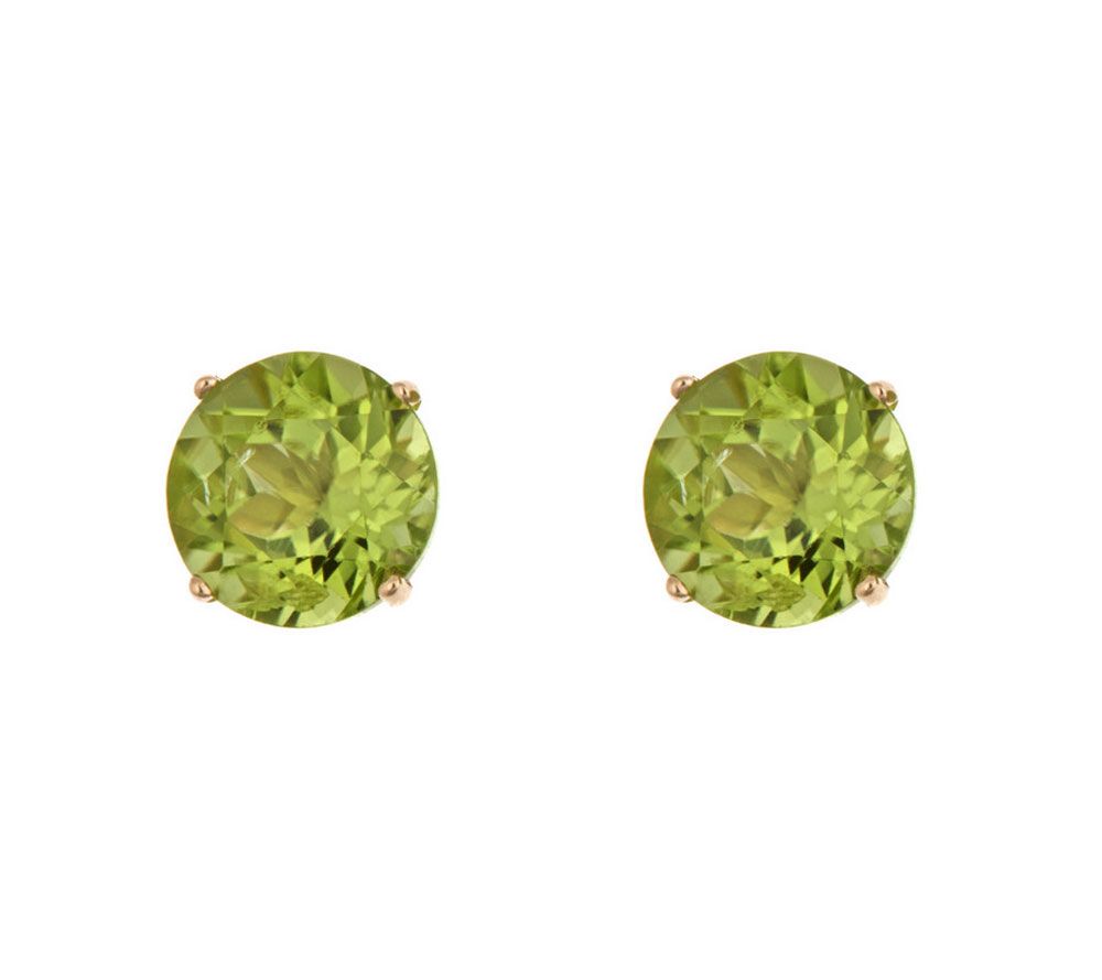 Affinity Gems 5mm Semi-Precious Gemstone Stud Earrings, 14K