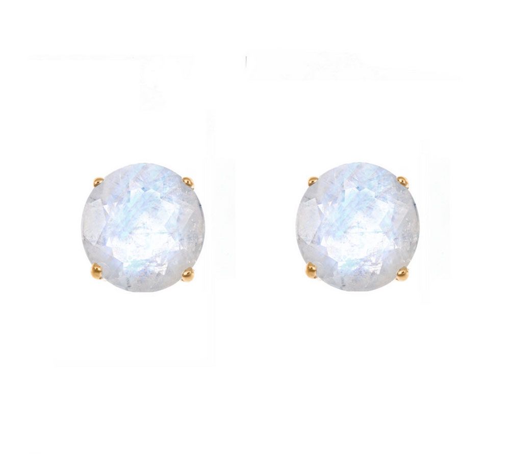 Affinity Gems 5mm Semi-Precious Gemstone Stud Earrings, 14K