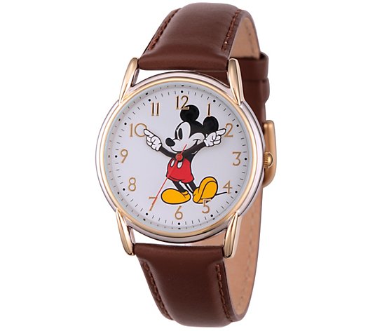 Disney Mickey Mouse Women's Two-Tone Brown Watch