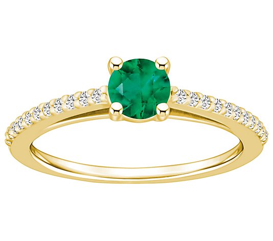 Affinity Gems Precious Gemstone & Diamond Ring, 14K Gold