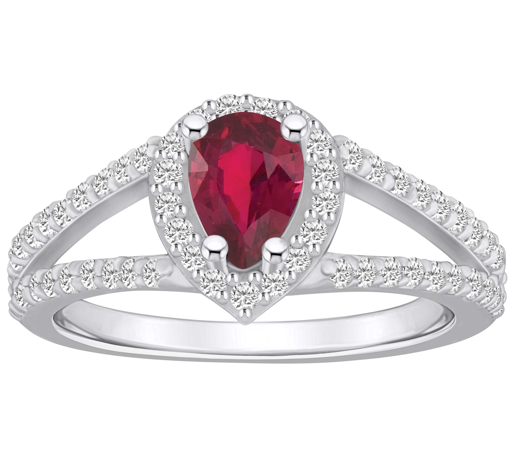 Affinity Gems 0.95 cttw Ruby & 0.50 cttw Diamond Ring, 14K
