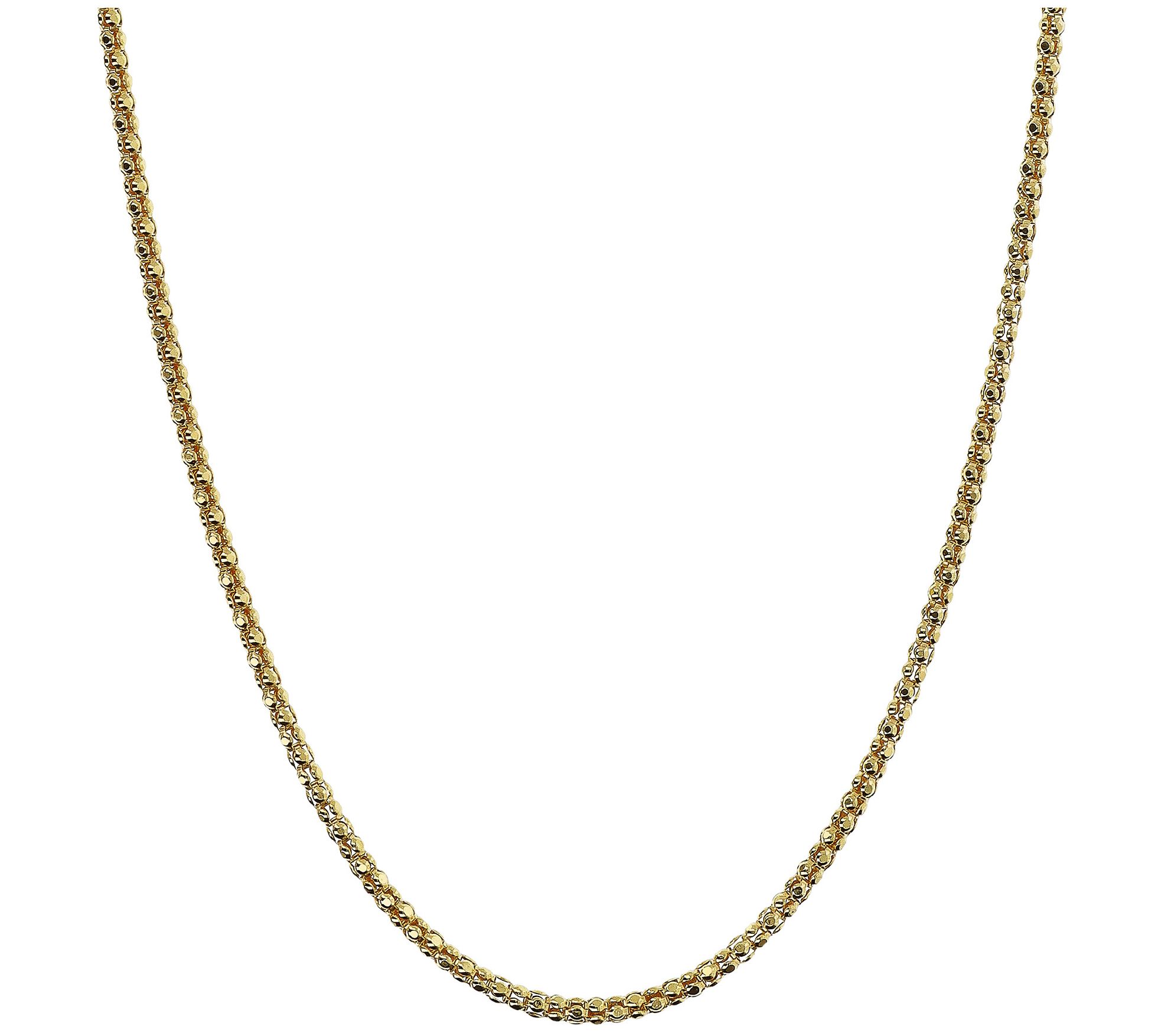 Ultrafine 950 Silver 24" Popcorn Chain Necklace