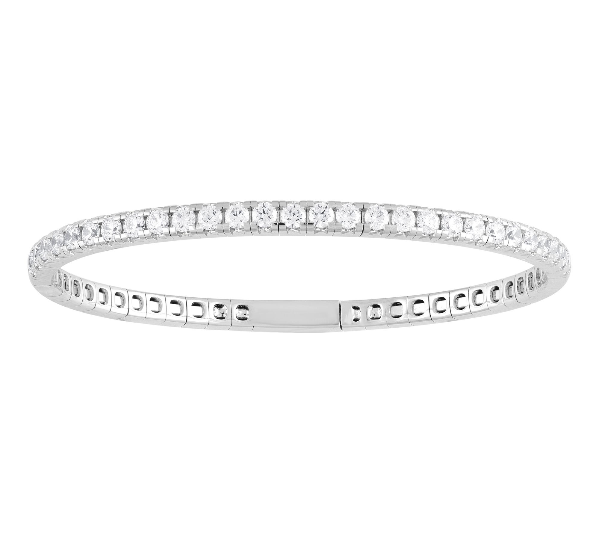 Fire Light 3.00 cttw Lab Grown Diamond Tennis Bangle, 14K Gold