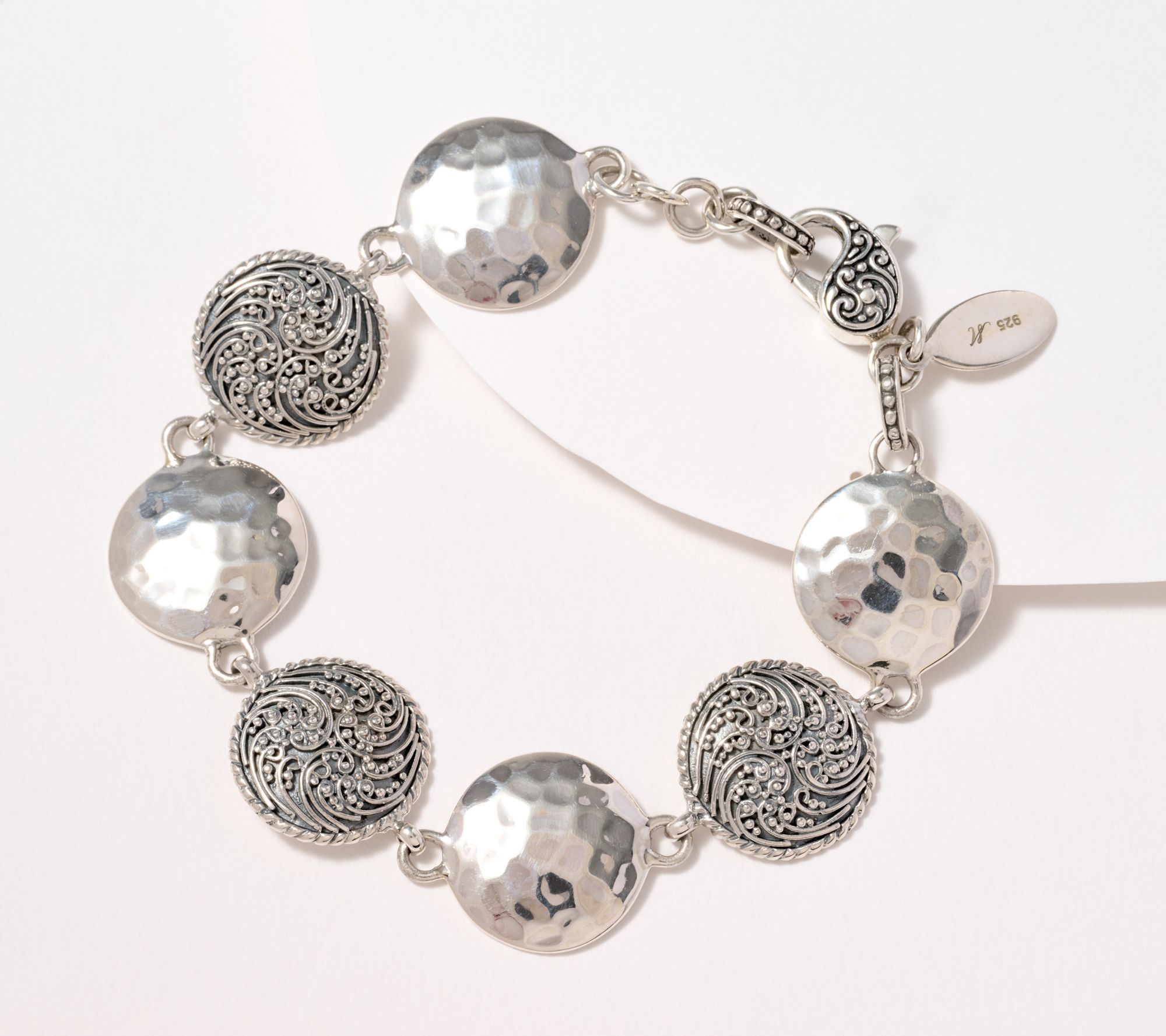 "As Is" Artisan Crafted by Robert Manse Sterling Scroll Bracelet