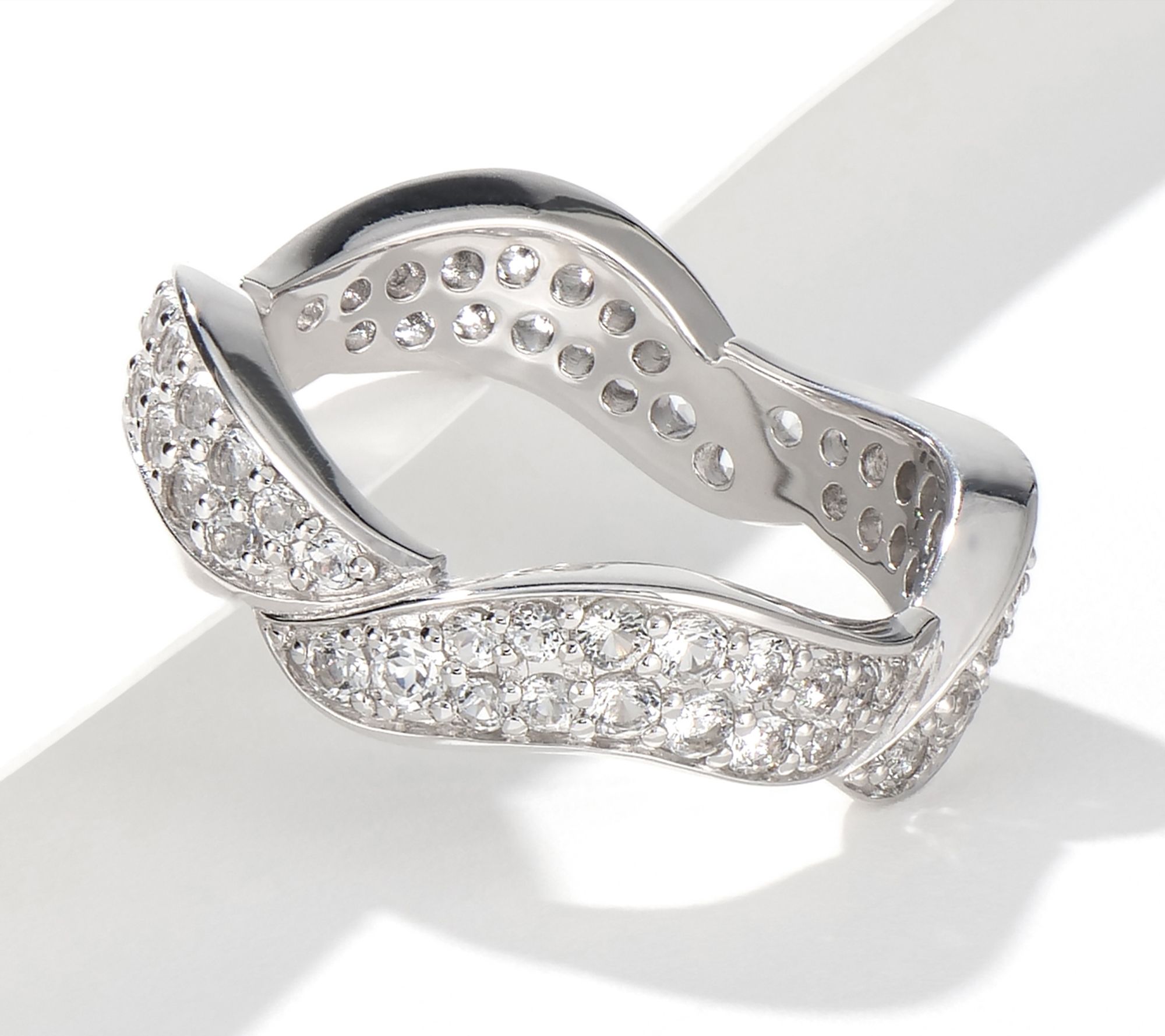 "As Is" Christian James by Scott Grimes Sterling Silver Pave Stack Ring