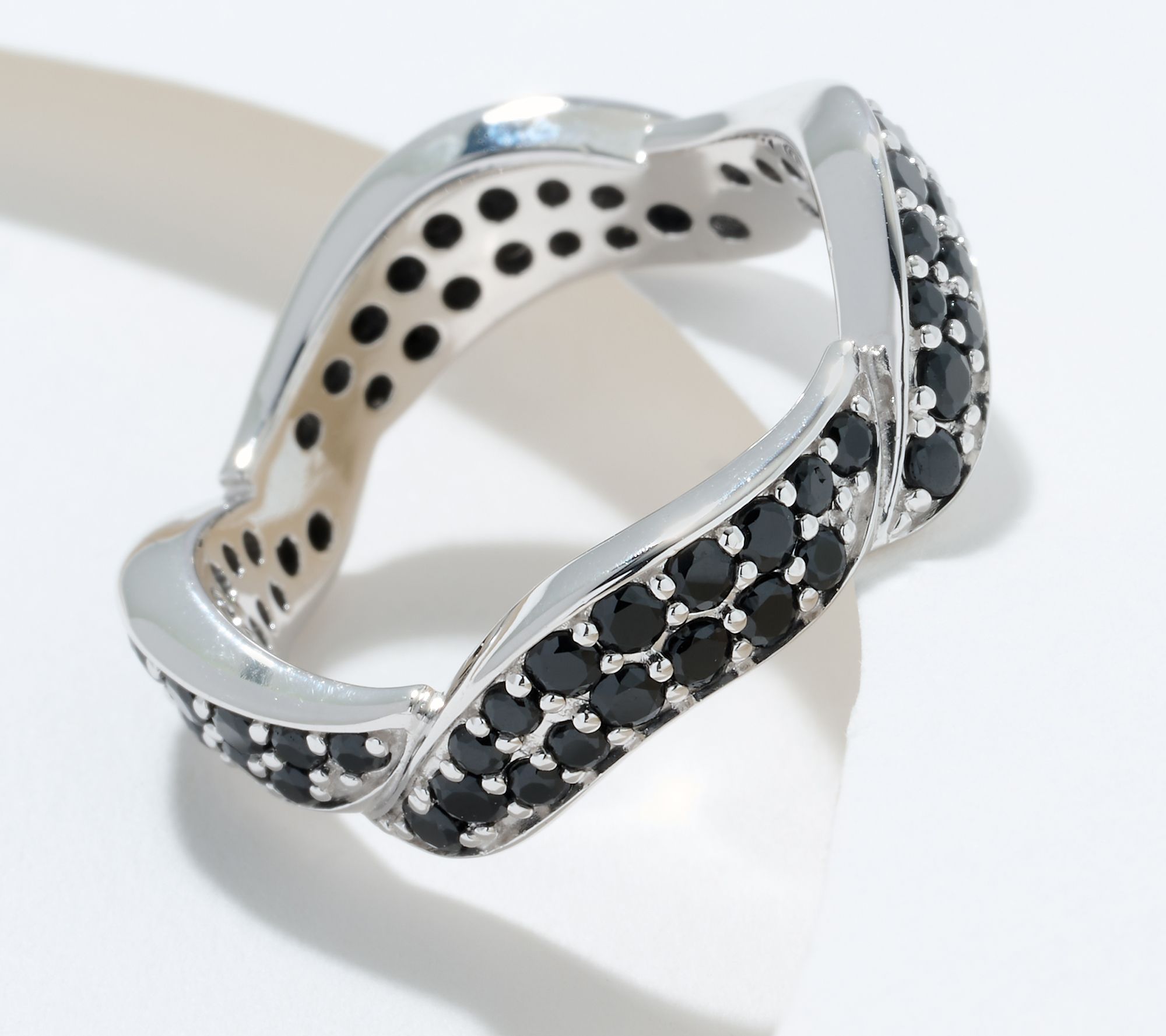 "As Is" Christian James by Scott Grimes Sterling Silver Pave Stack Ring