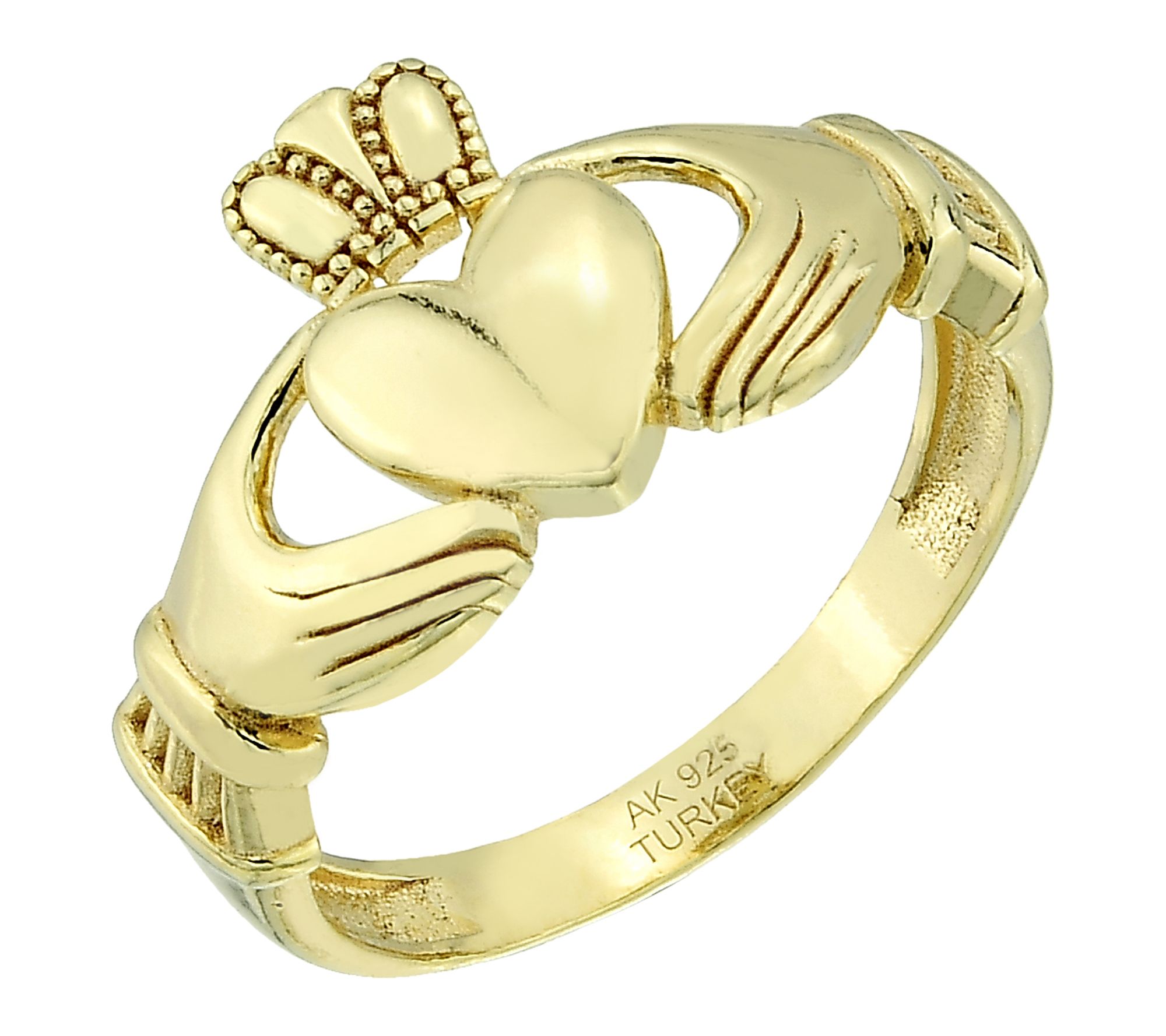 Silver Style Claddagh Ring, Sterling
