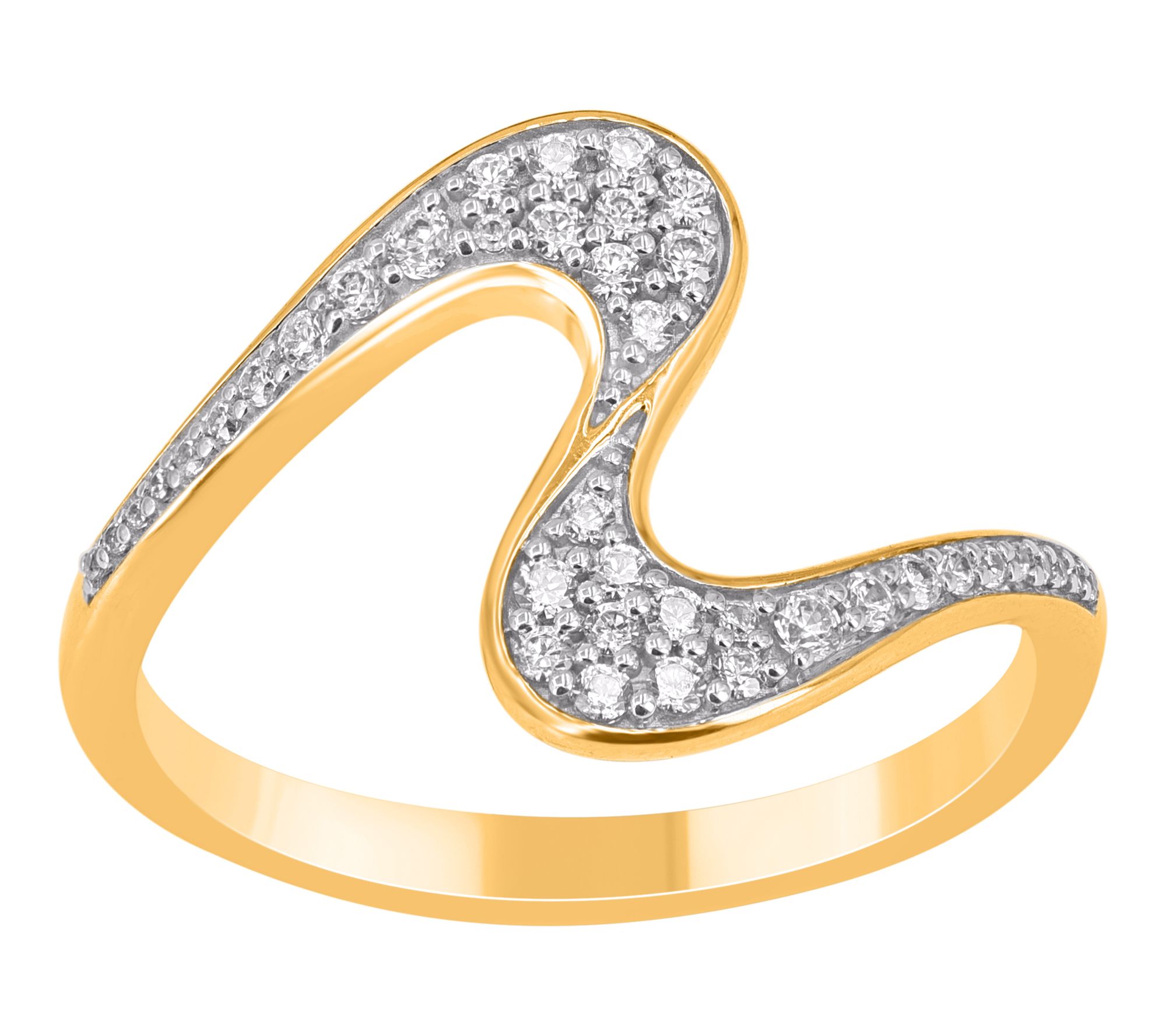 Affinity Diamonds Curved Band Ring, 14K Gold