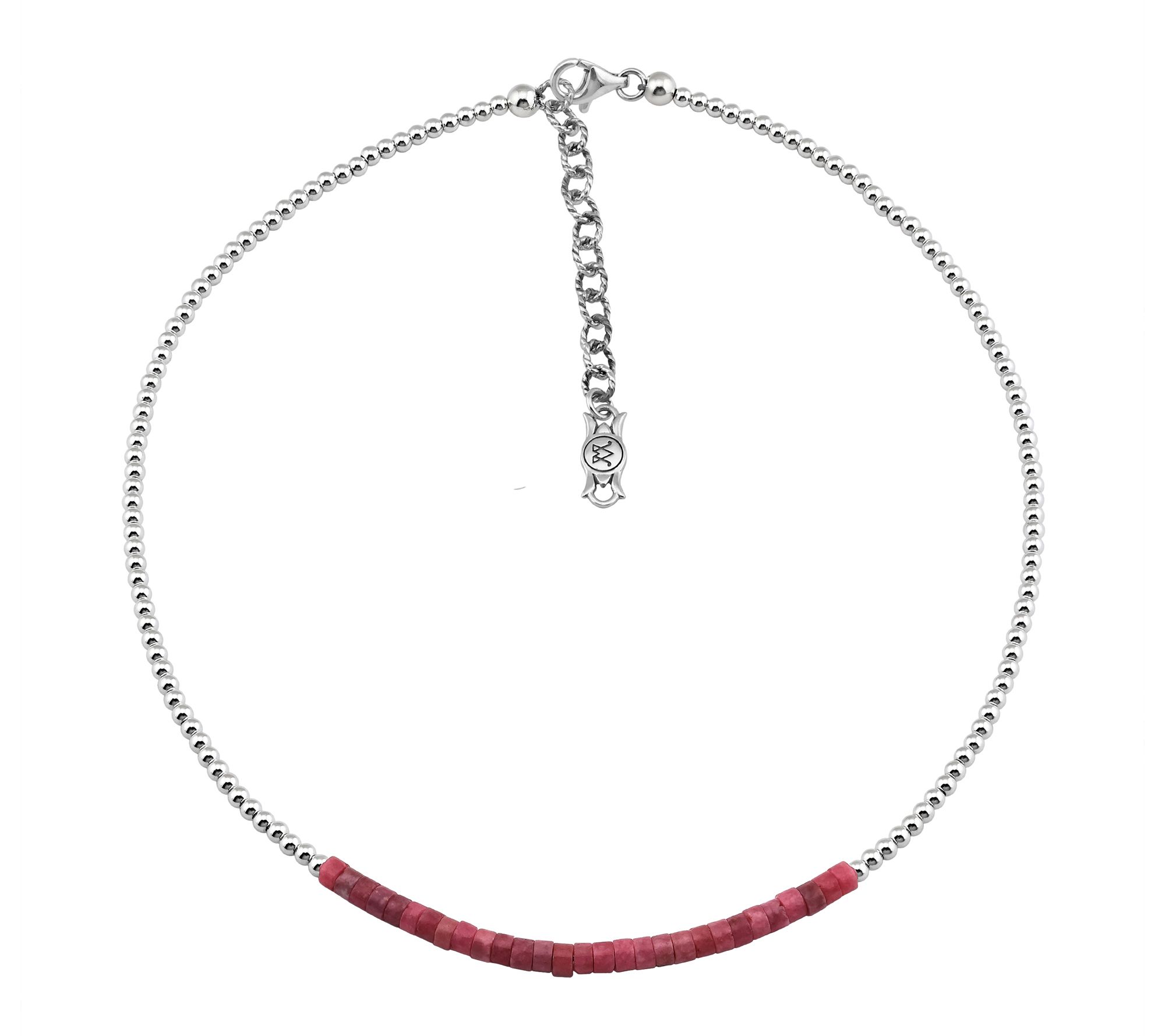 American West Sterling Gemstone Heishi Bead Necklace
