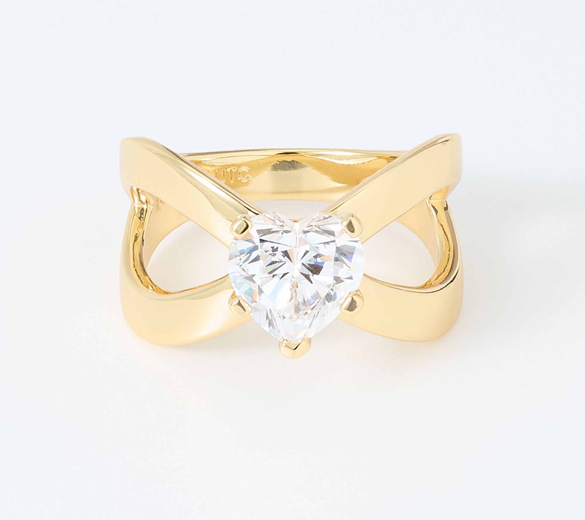 Diamonique x Kathy Levine 3ct Heart Kathy's Ring Bronze