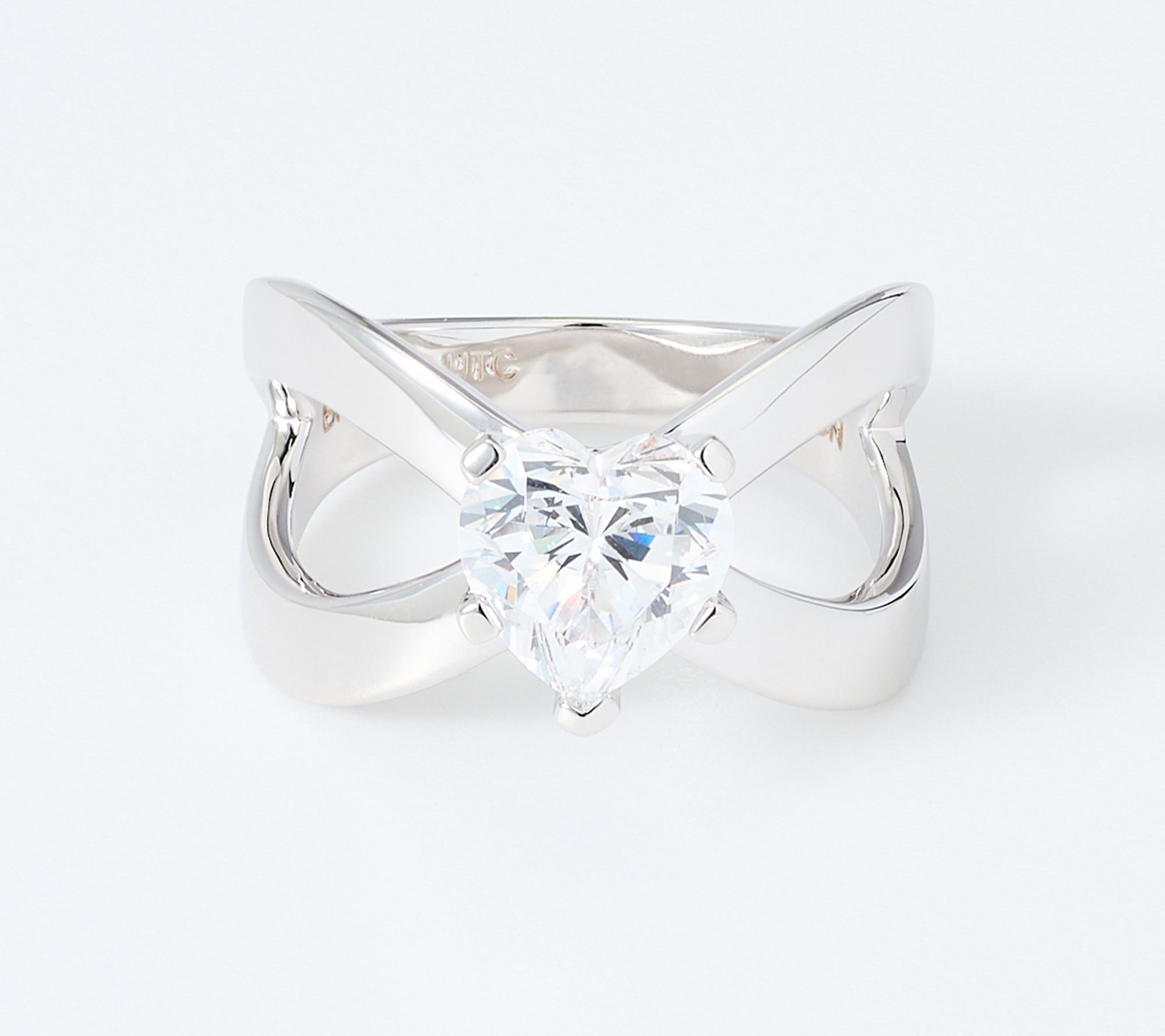 Diamonique x Kathy Levine 3ct Heart Kathy's Ring Bronze