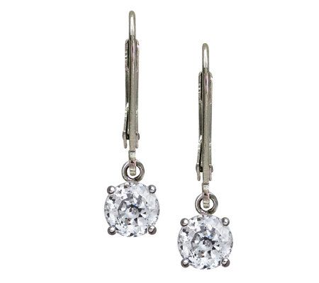 Qvc 100 facet diamonique on sale earrings