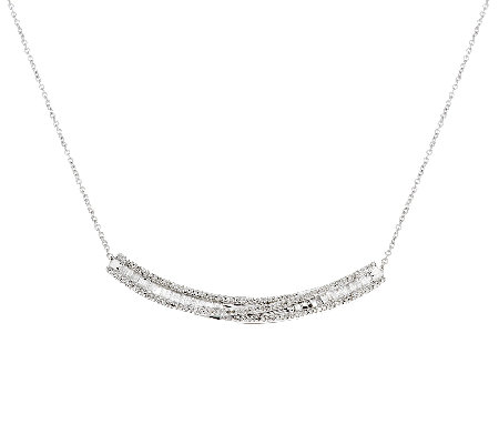 Twist Baguette Diamond Necklace Sterling 1/2 ct tw, by Affinity - Page ...