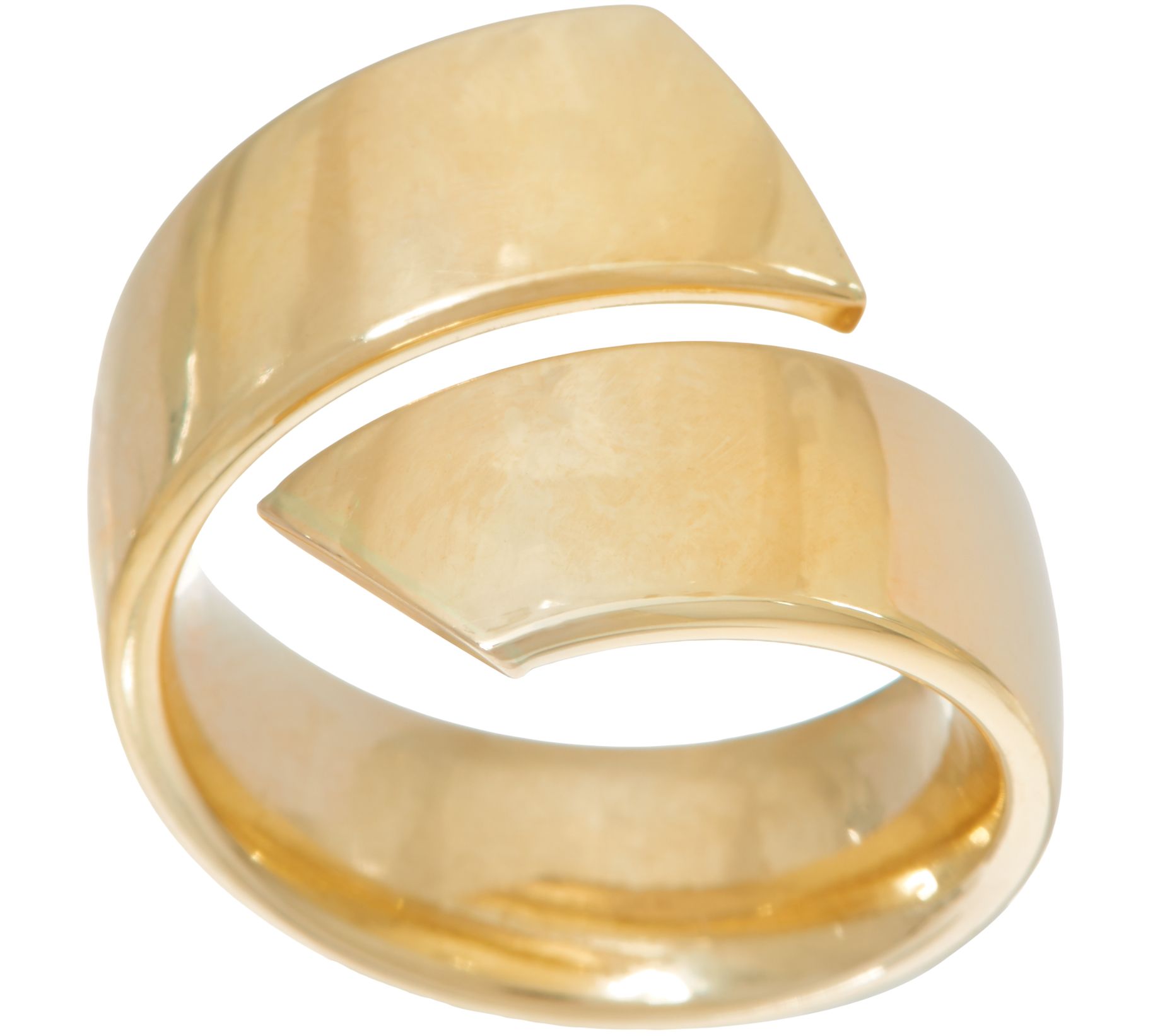 "As Is" 14K Gold Bold Polished Bypass Ring