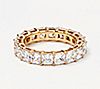 Diamonique Yellow Choice of Cut Eternity Band Ring, 14K Gold Clad