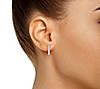 Affinity 0.10 cttw Diamond Huggie Hoop Earrings, 14K Gold, 2 of 2