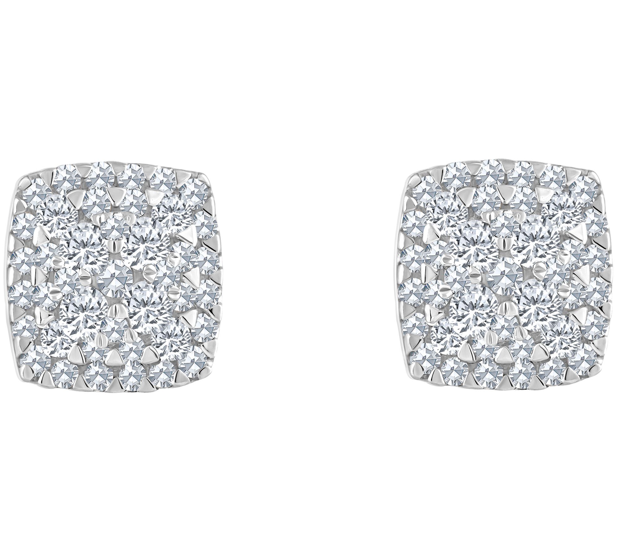 Affinity 0.30 cttw Diamond Cluster Stud Earring s, 14K Gold