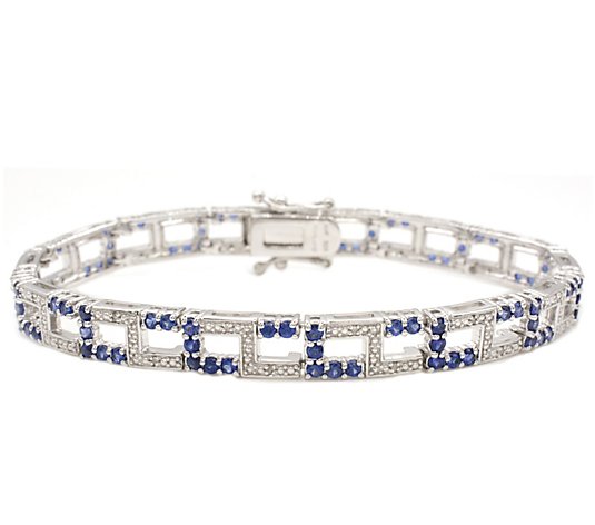 Affinity Diamond & Sapphire Bracelet, Sterling