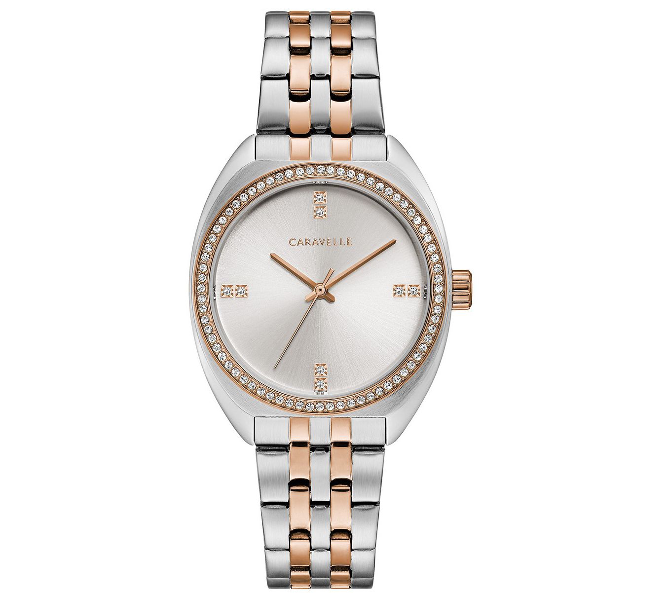 Caravelle by Bulova Women's Two-Tone Crystal W tch