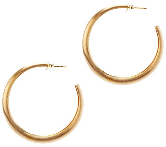 Amorcito 18K Gold Plated 2" Clara Hoop Earrings