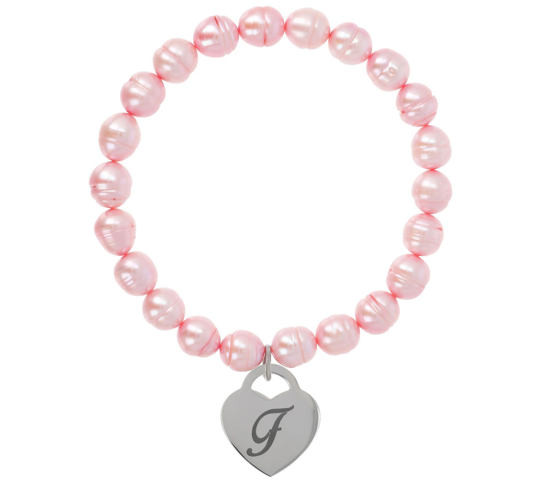 Honora Cultured Pearl Blush Initial Bracelet