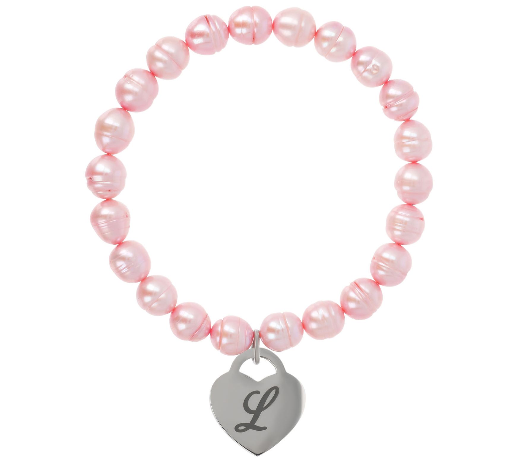 Honora Cultured Pearl Blush Initial Bracelet