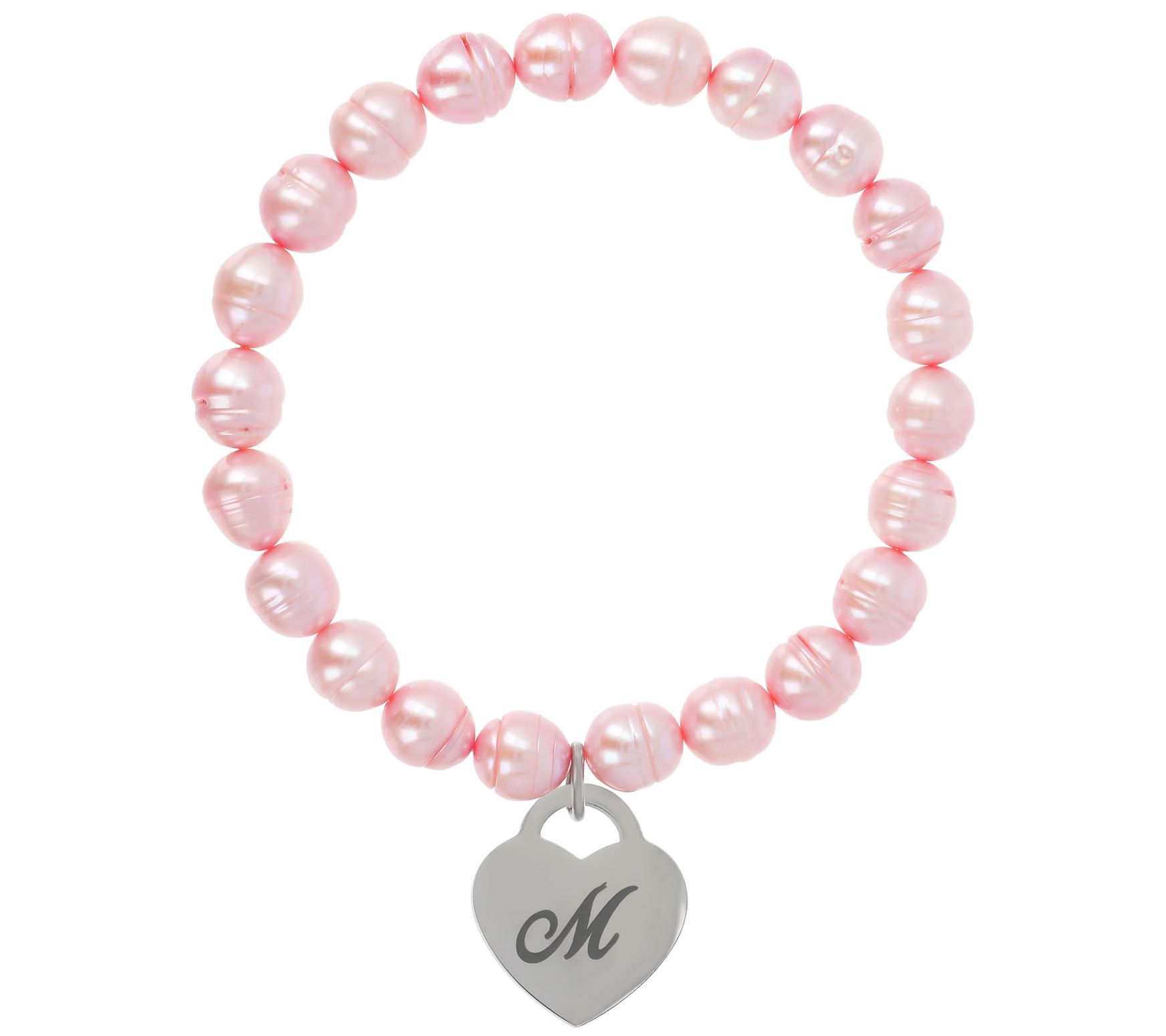 Honora Cultured Pearl Blush Initial Bracelet