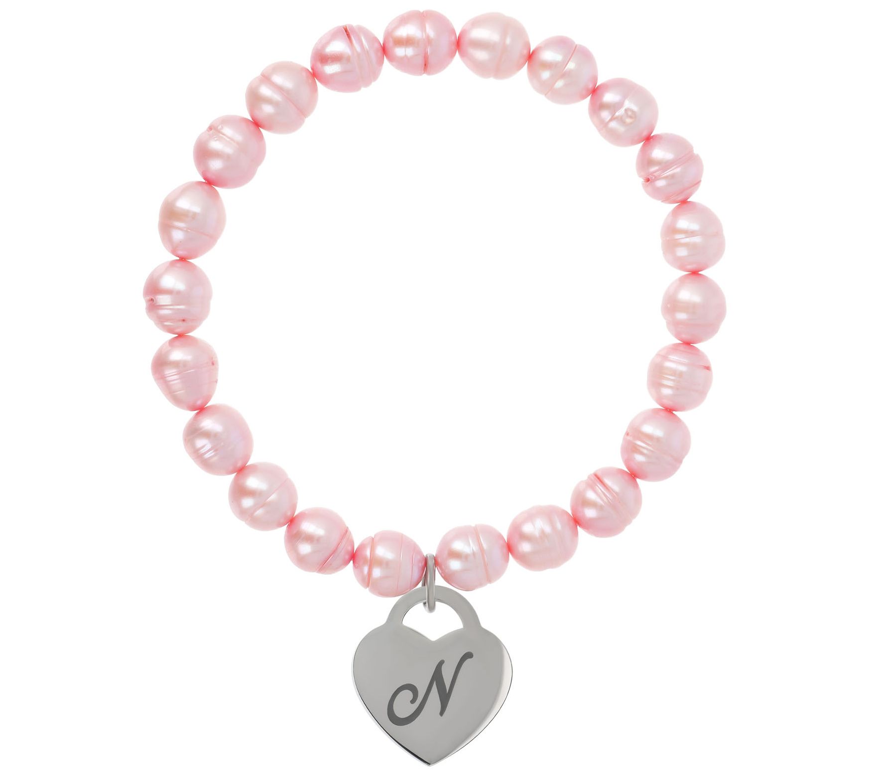 Honora Cultured Pearl Blush Initial Bracelet