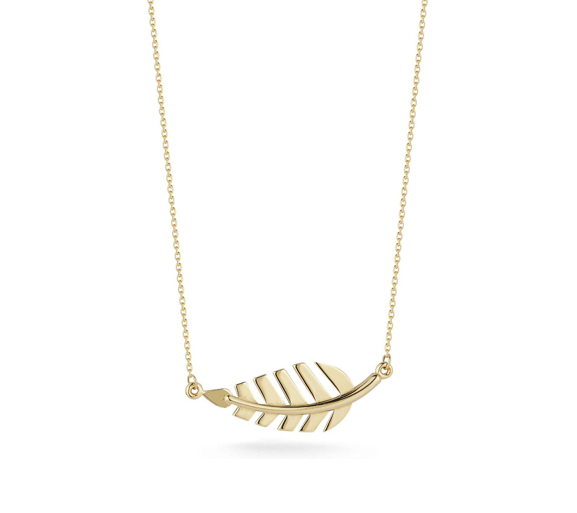 Luminosa Gold Leaf Necklace, 14K