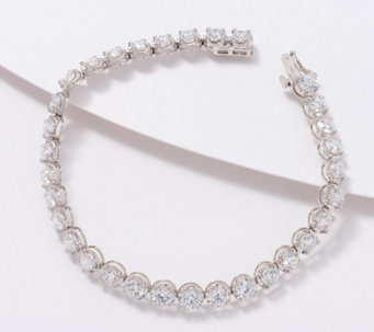 Fire Light Lab Grown Diamond Round 9.00 cttw 14K Tennis Bracelet