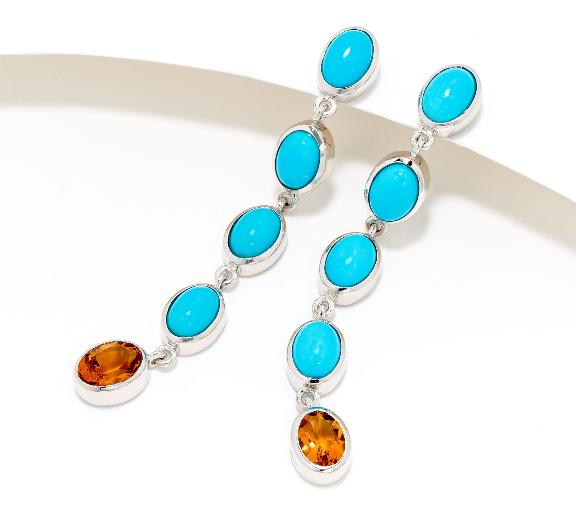 Affinity Gems Sleeping Beauty Turquoise Earrings, Sterling Silver