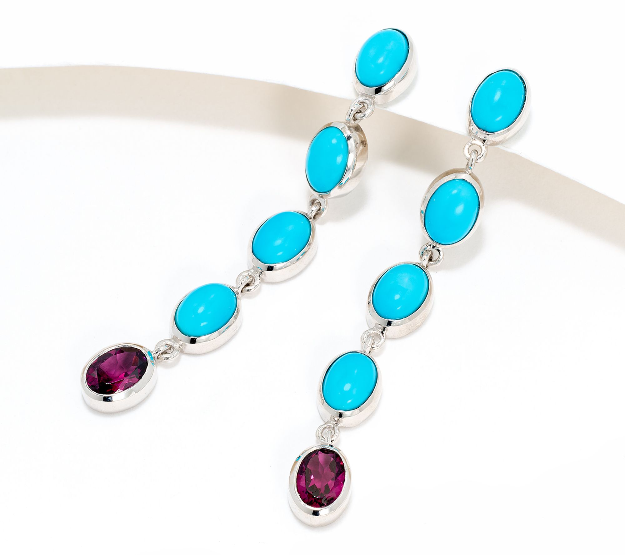 Affinity Gems Sleeping Beauty Turquoise Earrings, Sterling Silver