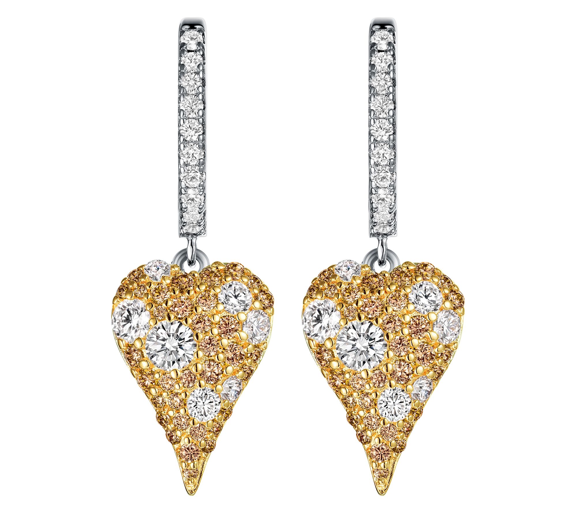 Diamonique x Jennifer Miller Cobblestone Earrings, Sterling