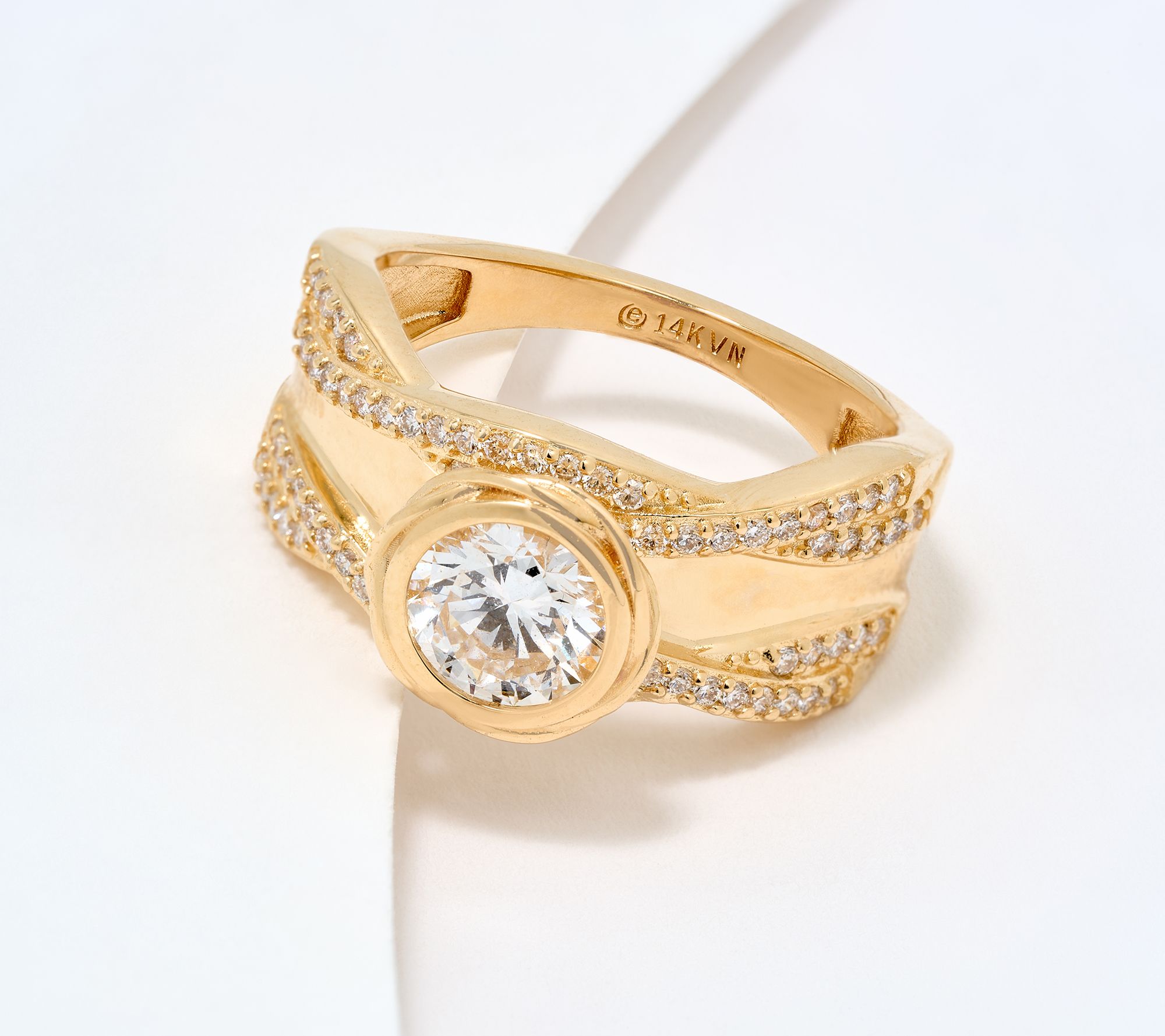 XO TACORI Lab Grown Diamond 1.00 cttw Center Stone Ring, 14K