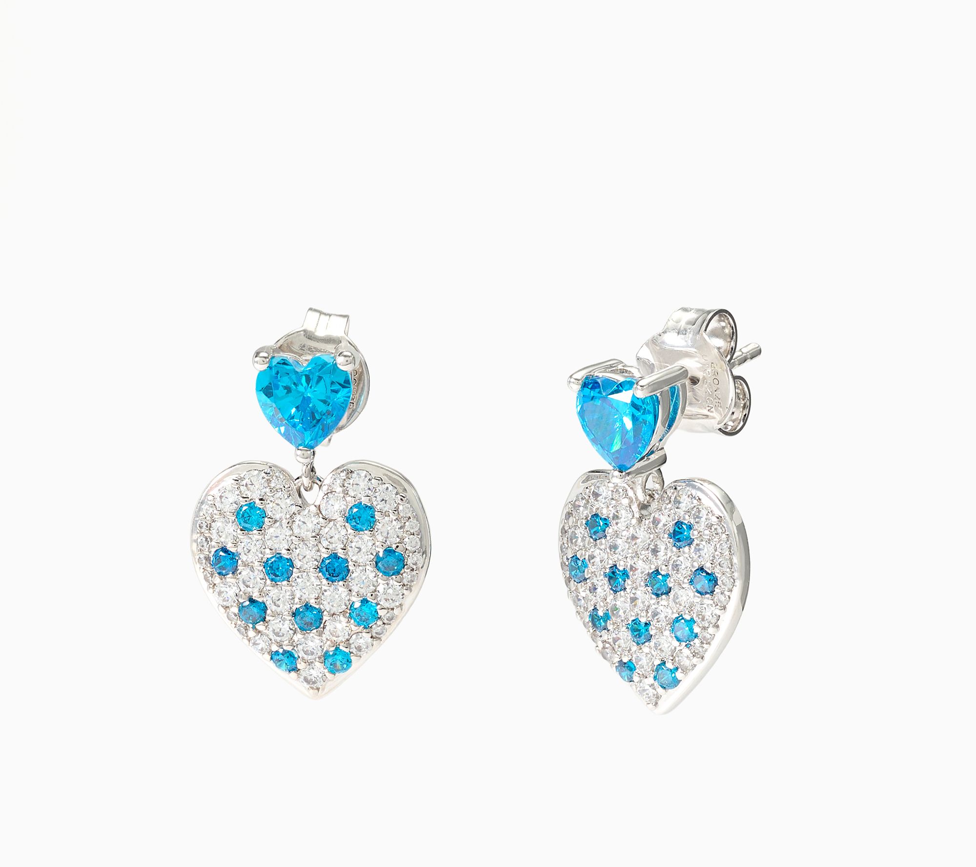 Diamonique x Kathy Levine Wild at Heart Dangle Earrings