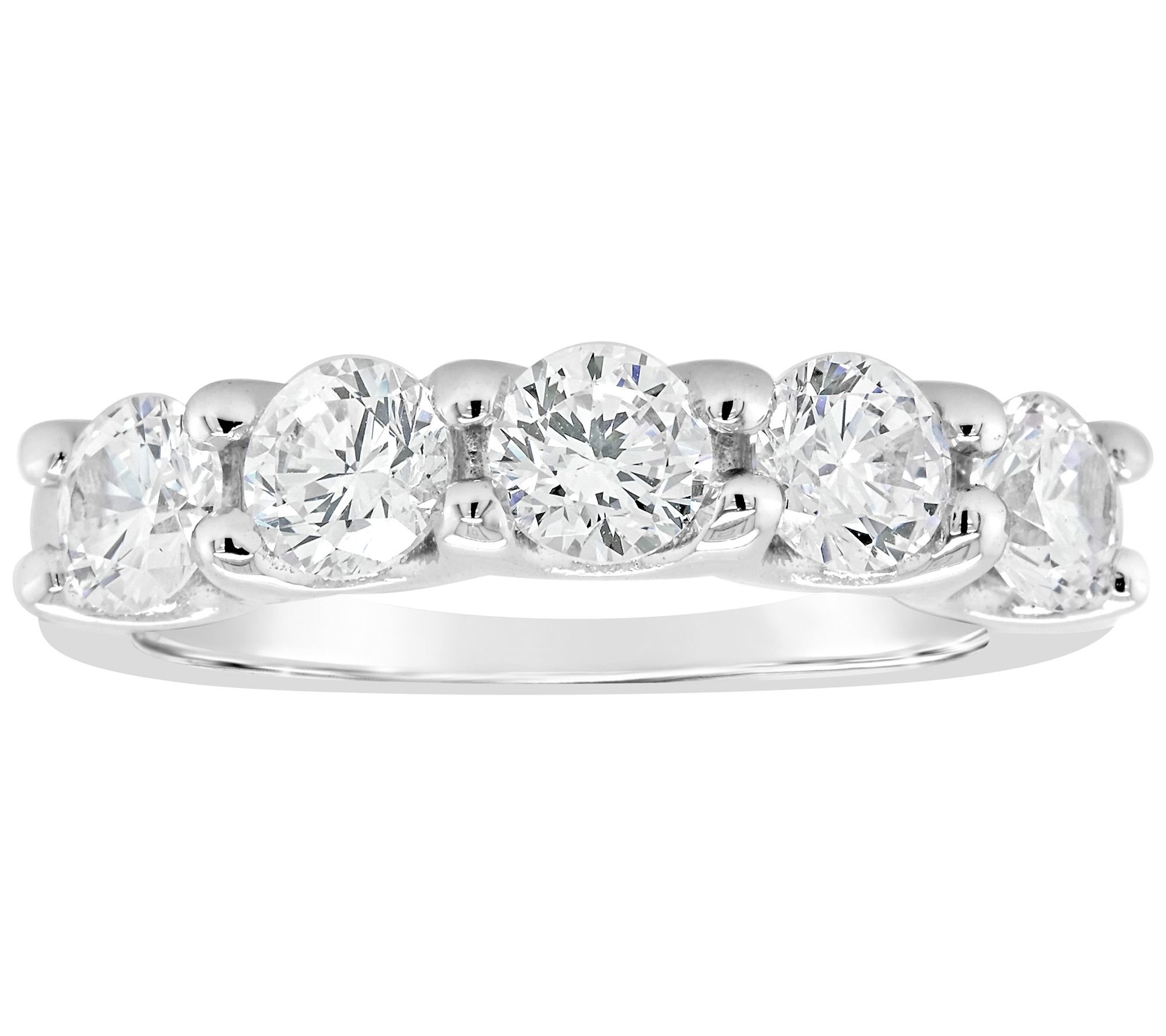 Affinity 14K Gold 1.45 cttw 5-Stone Diamond Band Ring