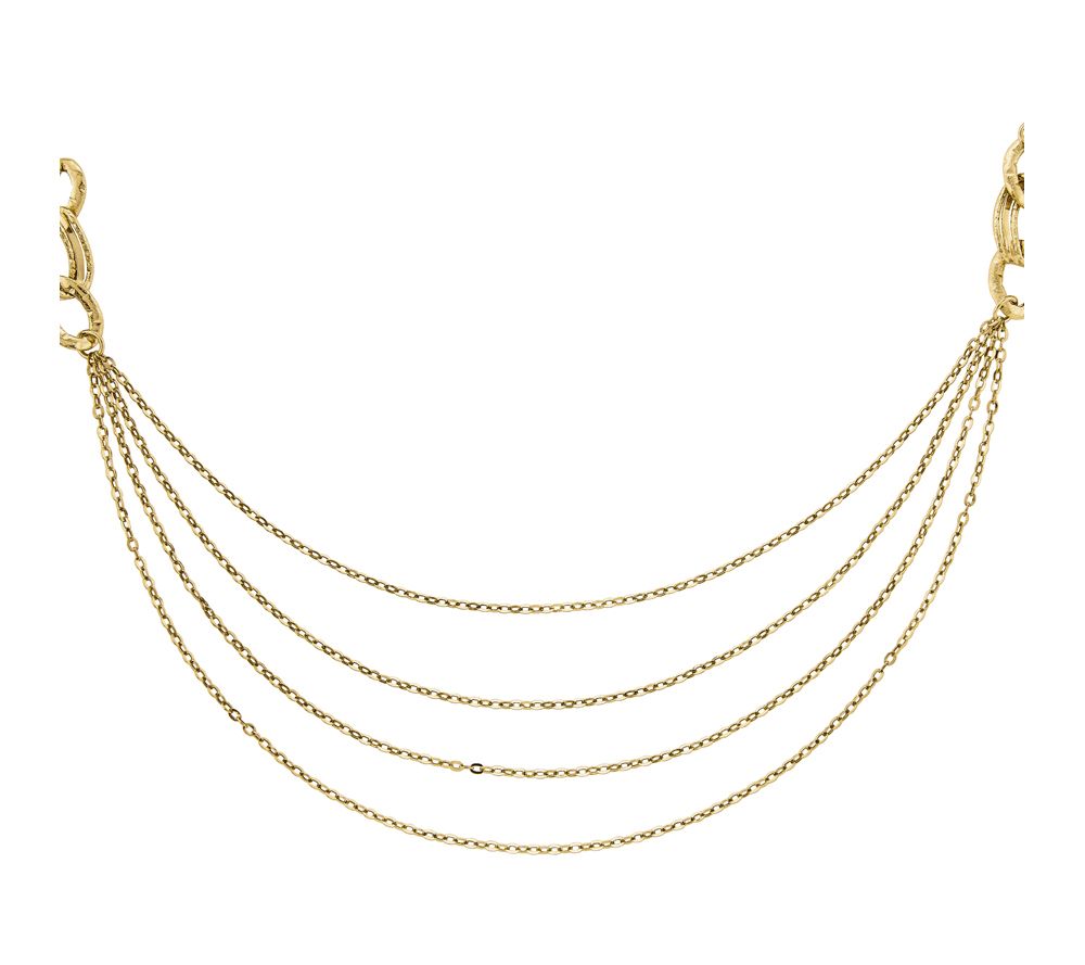 14K Gold Four Layer Rope 18