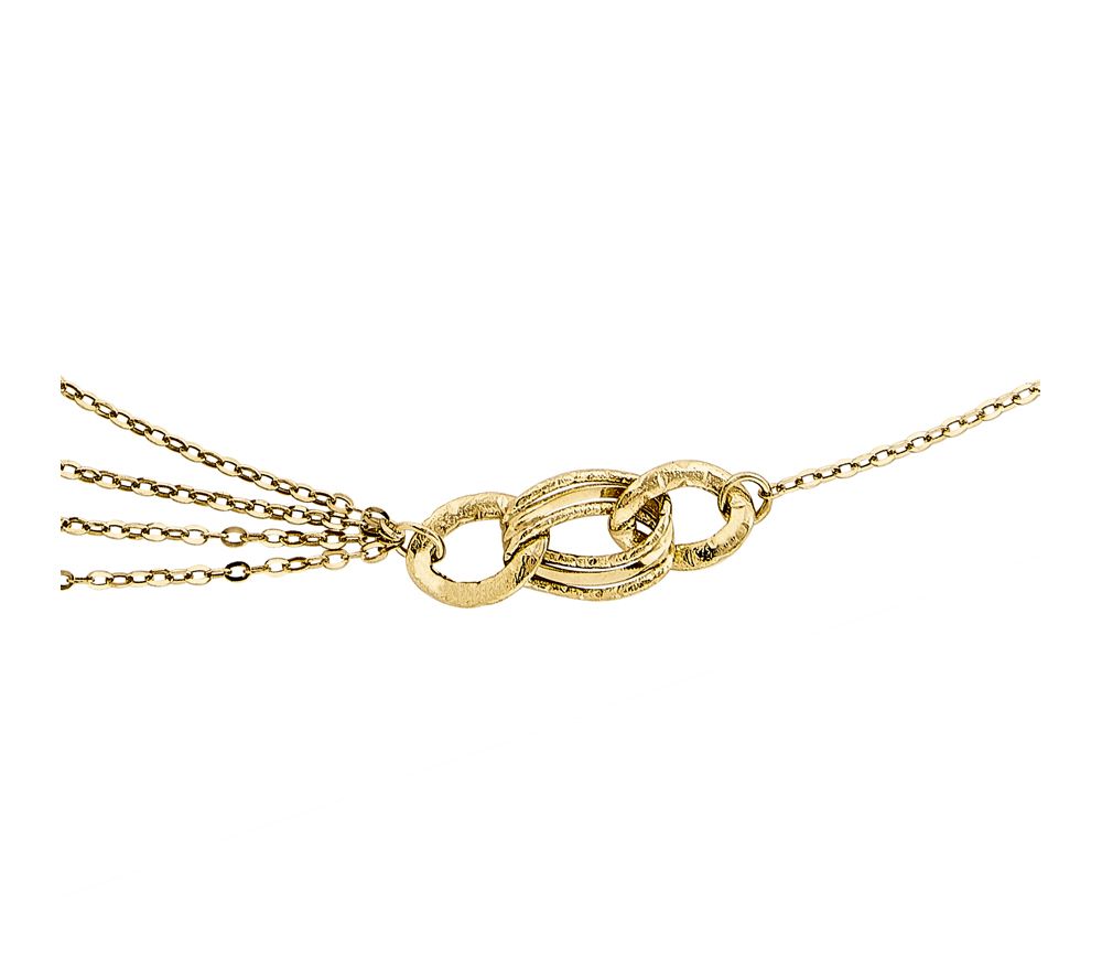 14K Gold Four Layer Rope 18" Necklace