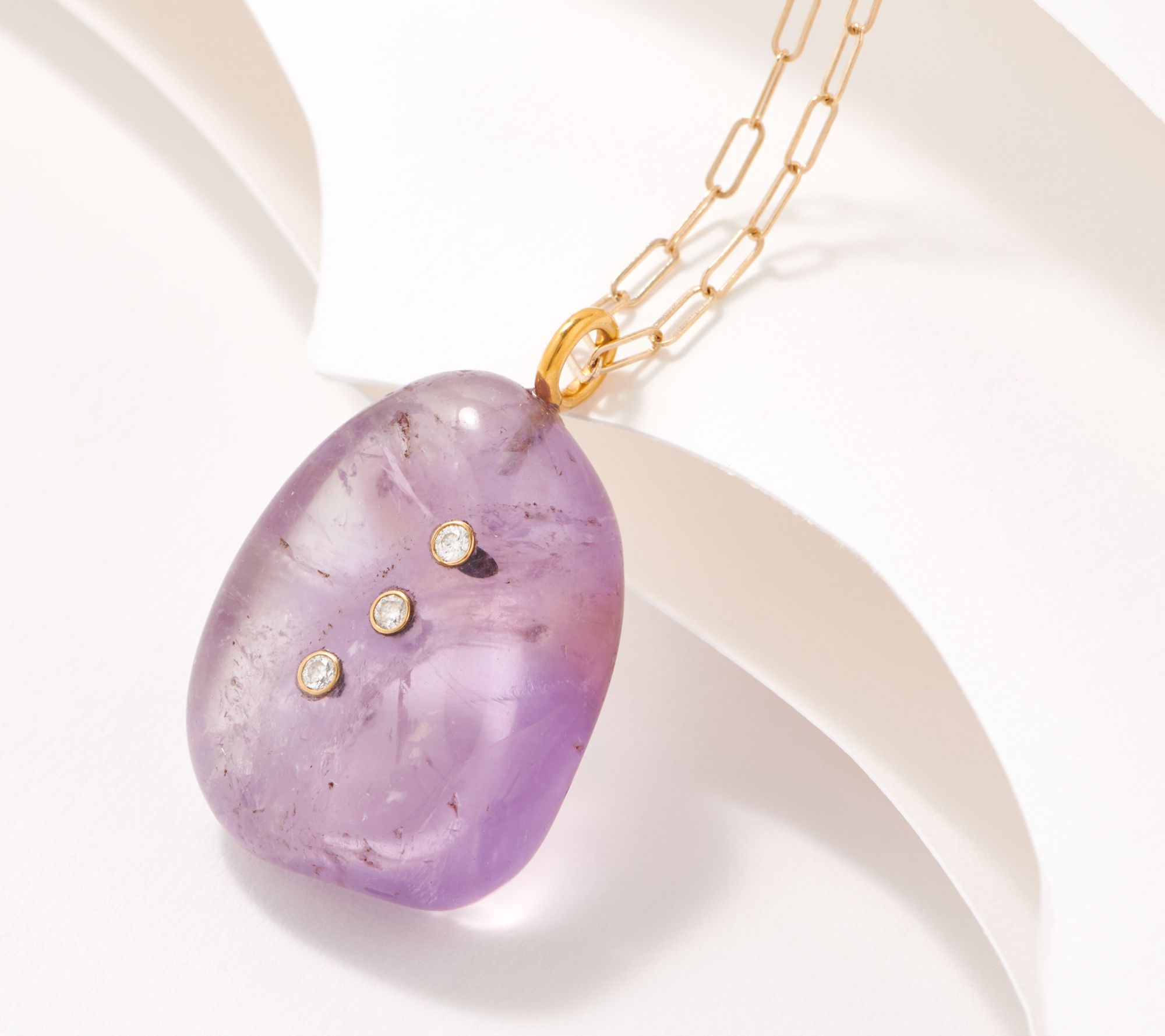 Aura by Paige Novick Gem & Diamond Sterling Silver Necklace