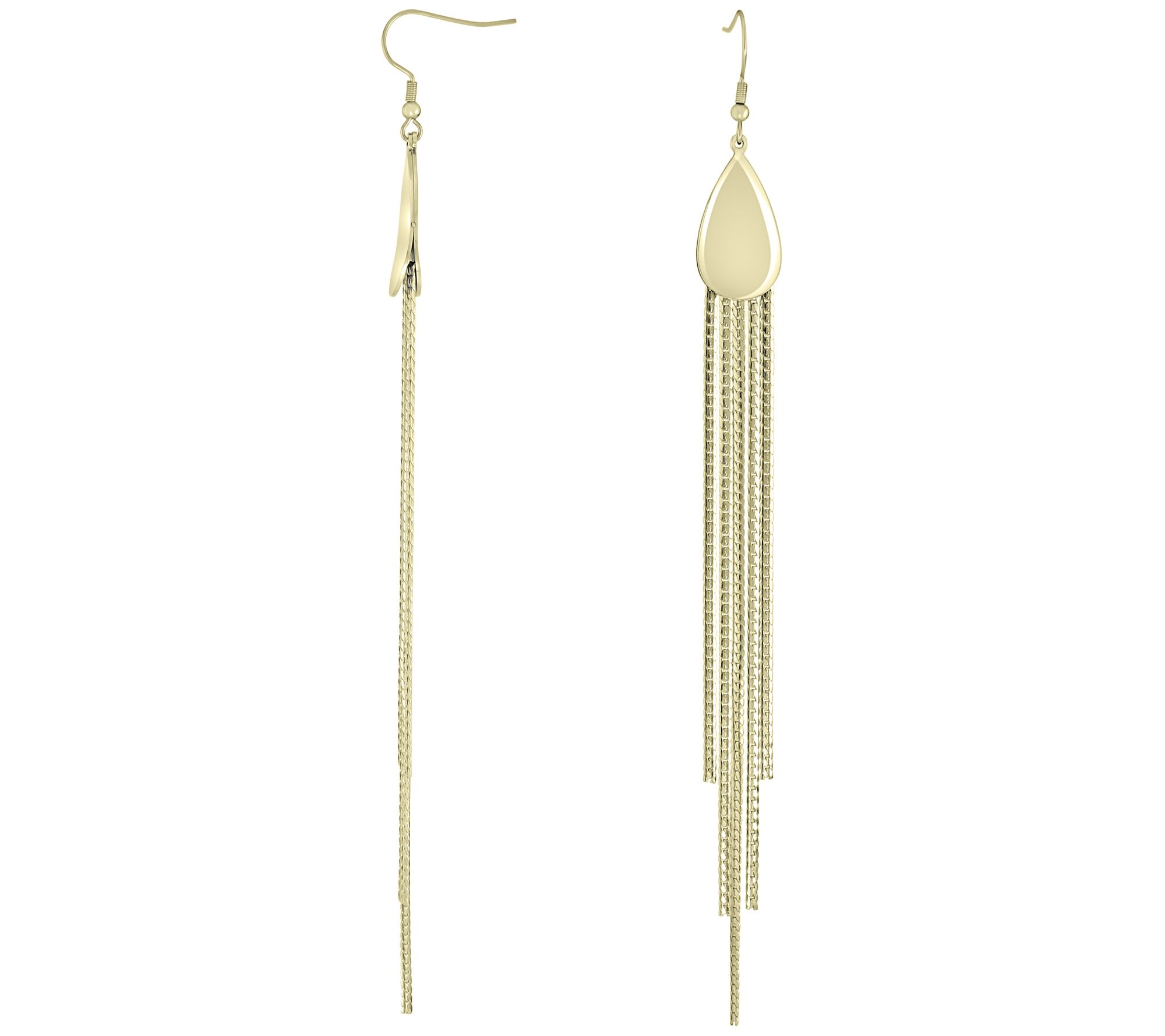 Steel by Design Tear Drop Tassel Earrings