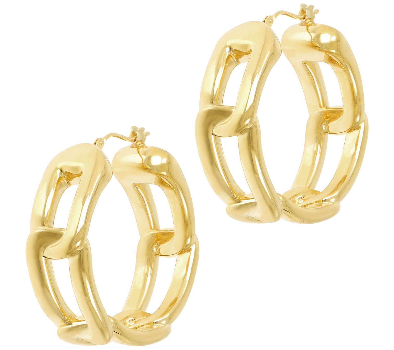 Qvc 14 karat gold hoop deals earrings