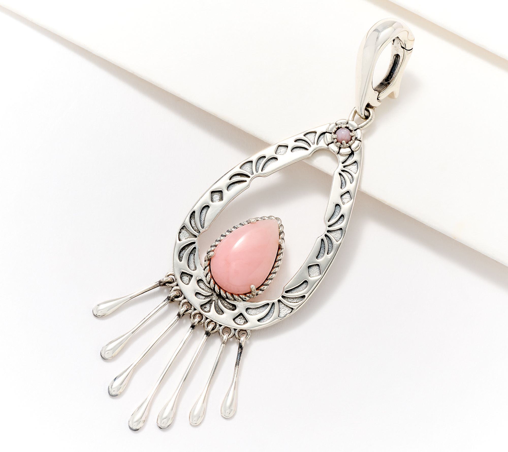 American West Sterling Silver Pear Gemstone Dangle Enhancer