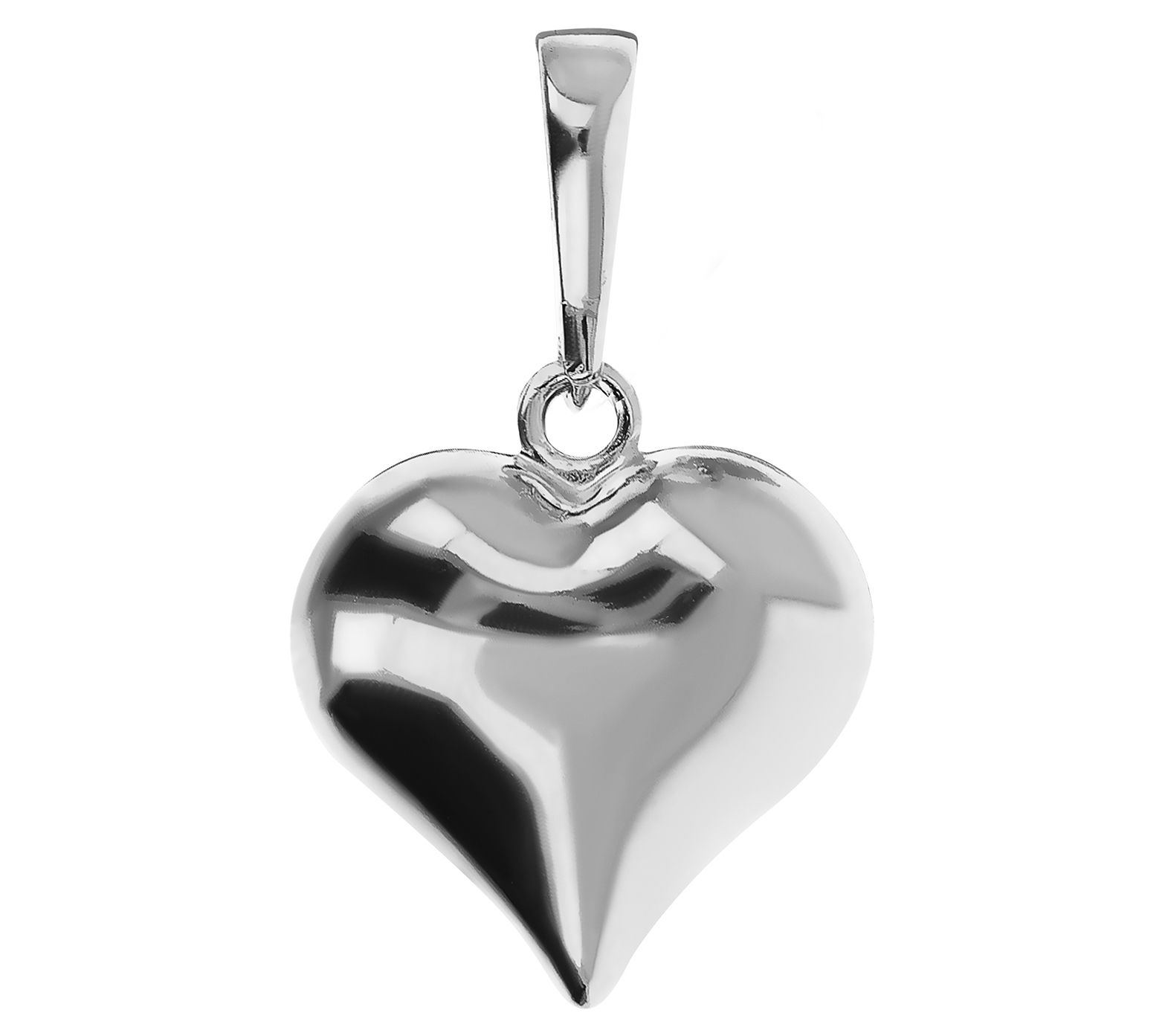 Ultrafine Silver Heart Pendant