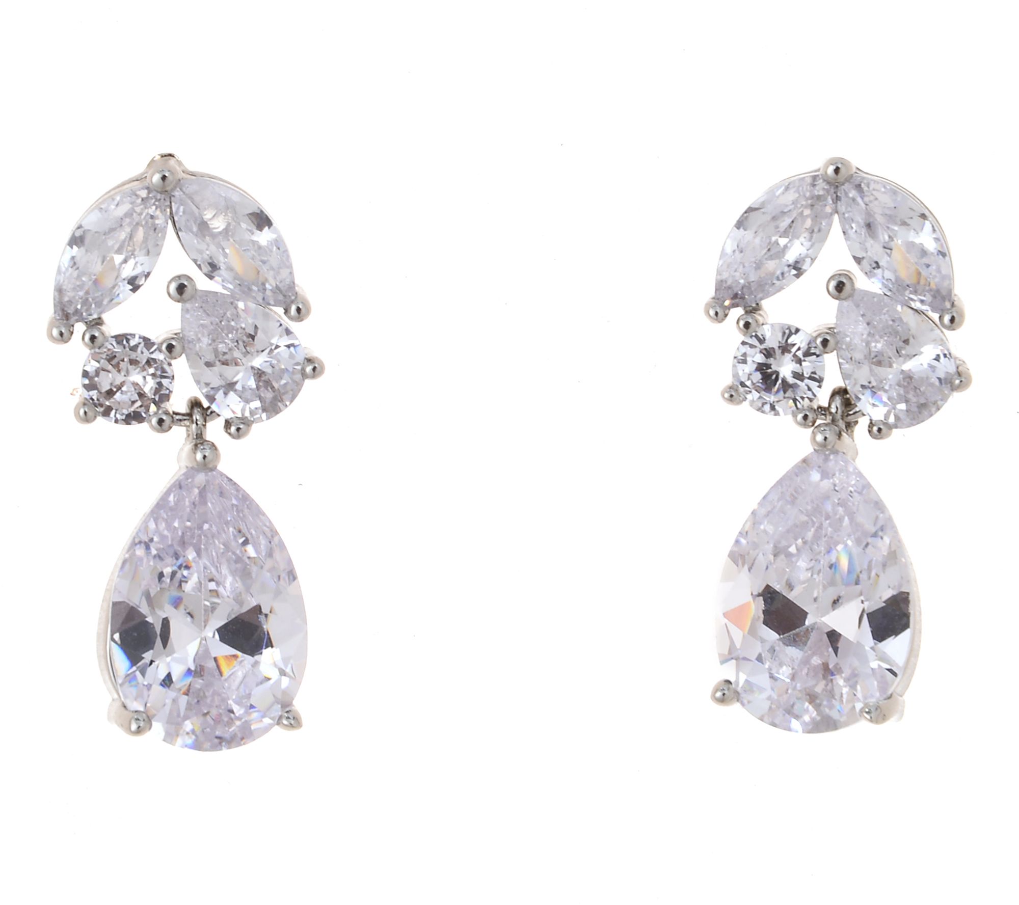 Diamonique x Zaxie To the Moon and Back Earrings